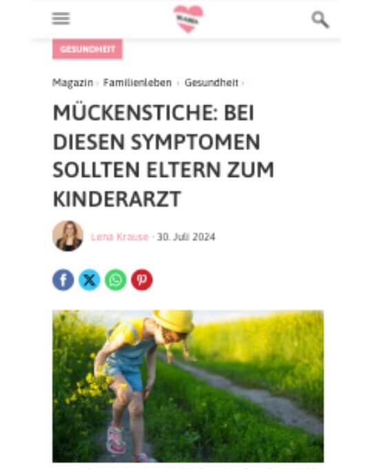 Dr. Susanne Steinkraus, Echte Mamas, Mückenstiche